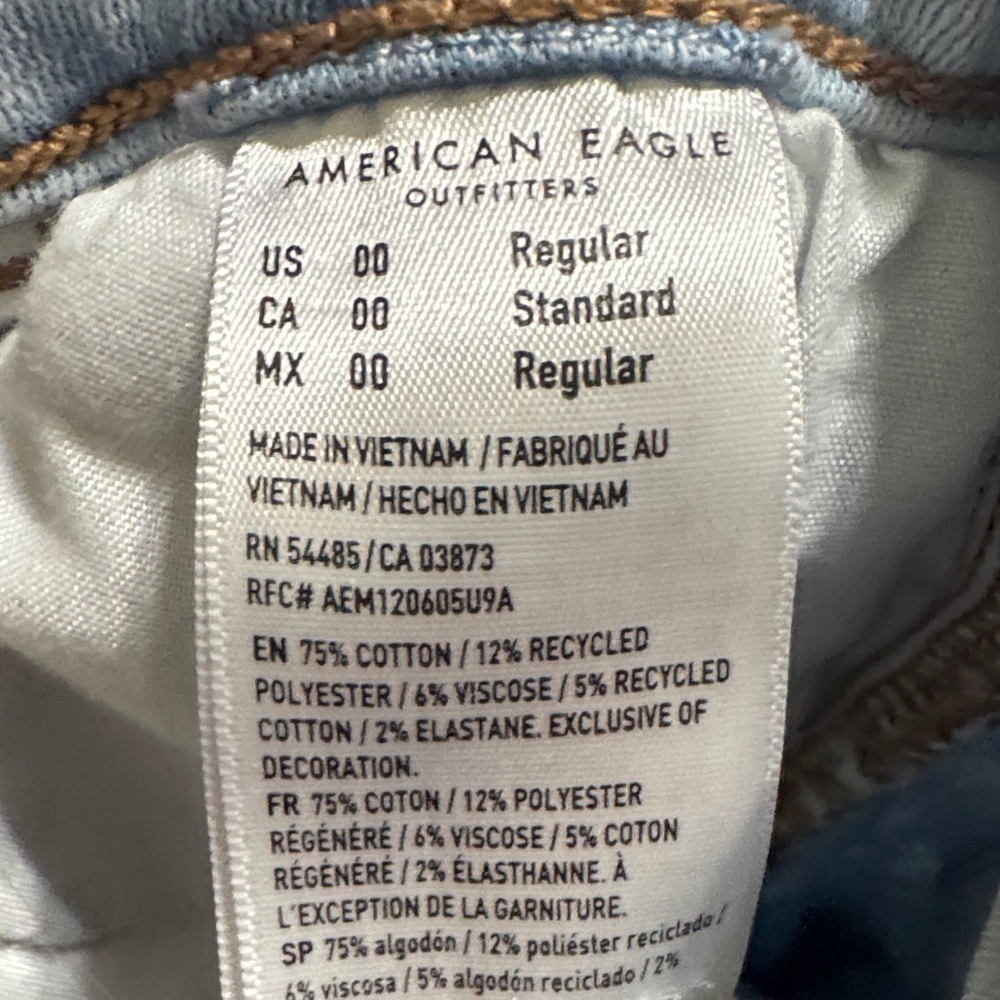 American Eagle Outfitters Pale Blue Skinny Jeans - Picture 7 of 7